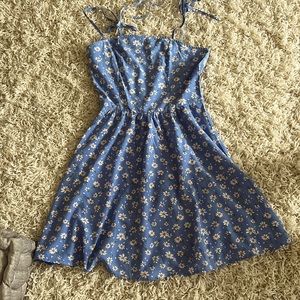 Blue flowered dress